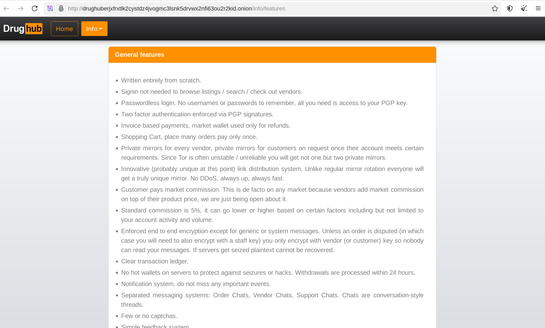 DrugHub verified security features