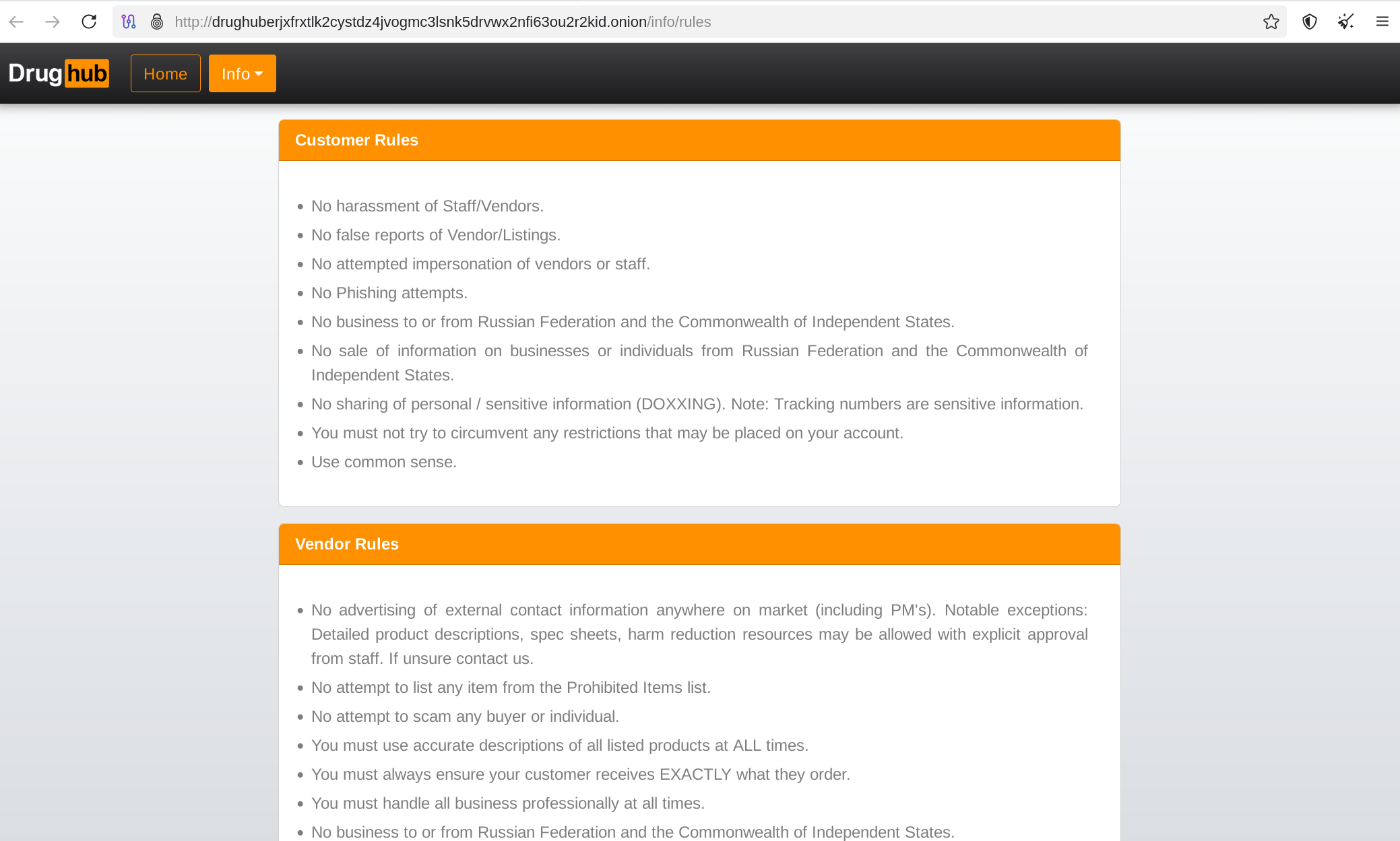 DrugHub verified rules enforcement
